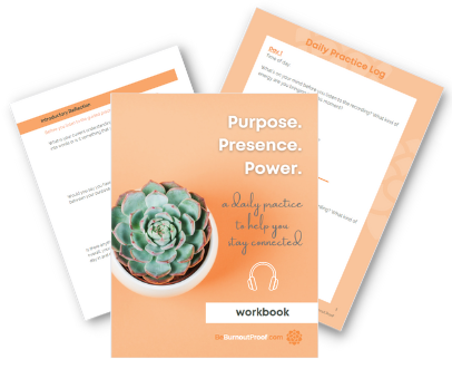 mockup of the Purpose Presence Power workbook
