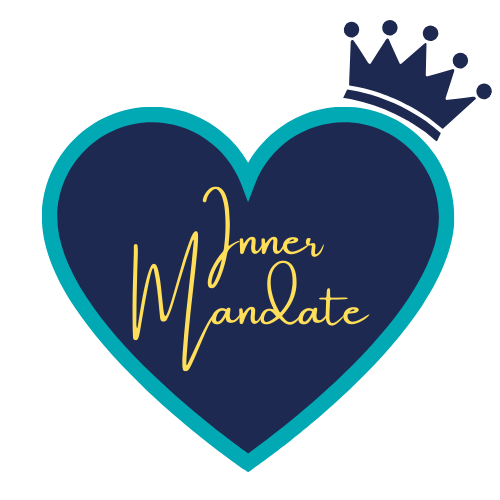 a heart with a crown; inner mandate